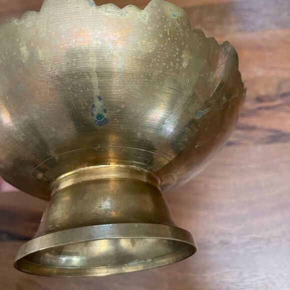 VTG Brass Footed Bowl - Picture 6 of 7